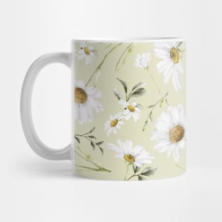 White Watercolor Flowers 1 Mug